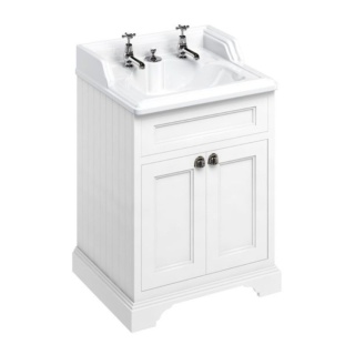 Burlington Vanity Unit, 65cm with Doors and Invisible Overflow Basin